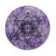 Crystal Pendulum Board Metatron Purple